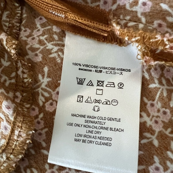 Free People French Quarter Mini Dress Mustard Floral V Neck Faux
Wrap Boho XS - Picture 6 of 9